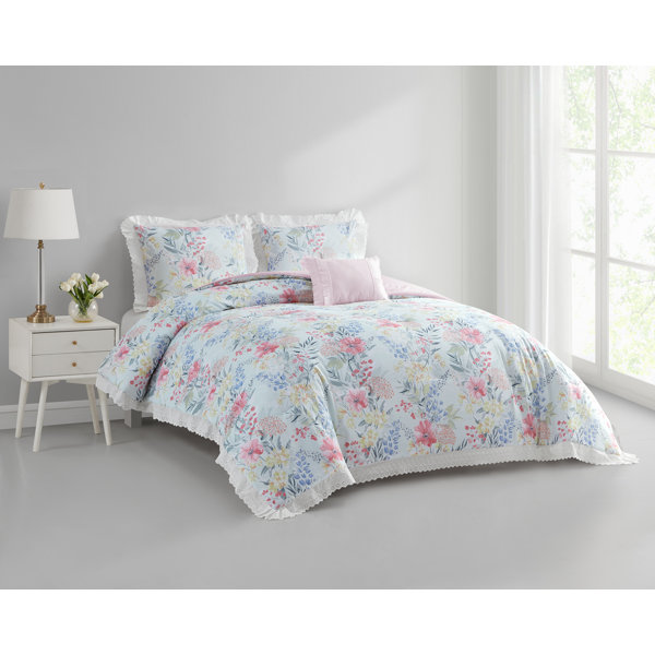 Winston Porter Floral Comforter Set And Reviews Wayfair